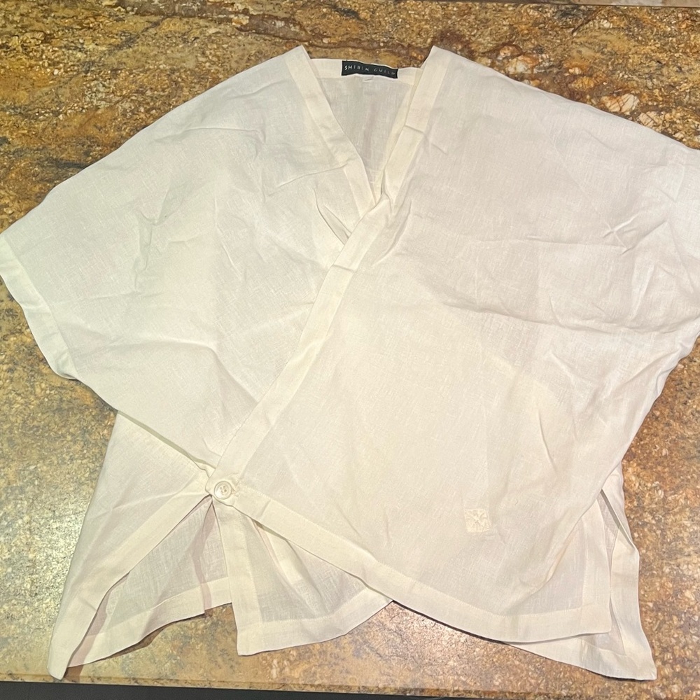 Vintage 100% Linen Shirin Guild Top